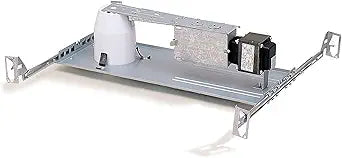 Nora Lighting NL-301QAT Low Voltage Non-IC Air-Tight 3 Inch New Construction Housing With Magnetic Transformer 12 Volt Lamp