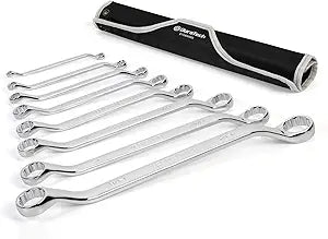 DURATECH 50 Offset Wrench Set, SAE, 8-Piece, 12 Point, CR-V Steel