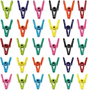 Chip Clips Bag 30 Pack Heavy Duty Food Storage Sealing Clamps for Snack Bags & Bread Multicolor Plastic Food Clips with Strong Spring Grip Kitchen Organization Bag Sealer