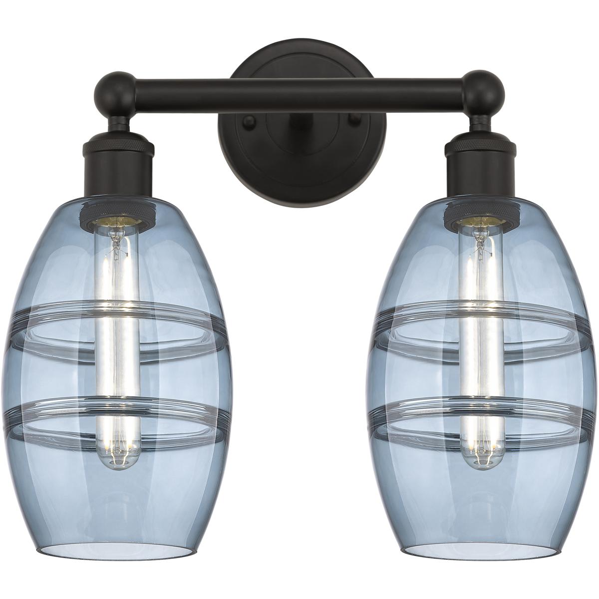 Innovations Lighting 616-2W-OB-G557-6BL Edison Vaz Bathroom Vanity Light Oil Rubbed Bronze