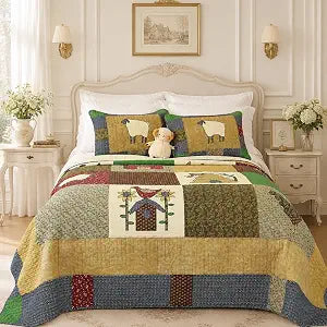 BOV Farmhouse Quilt Set Queen Size