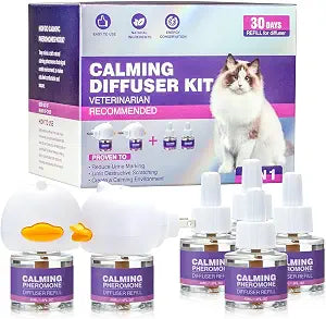 Tcllka Cat Calming Diffuser Comfort for Cats Refill Reduce Fighting Spraying and Scratching