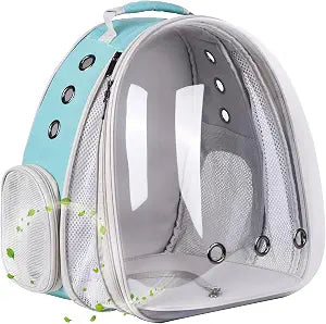 Front Expandable Cat Backpack Carrier, Fit up to 20 lbs, Space Capsule Bubble Window Pet Carrier Backpack for Large Fat Cat and Small Puppy