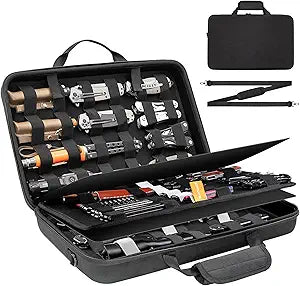 BRANTMAKER Knife Display Case, Knife Case for 61+ Pocket Knives, Collection Box with Portable Shoulder Strap, Knife Storage Items (Box Only)