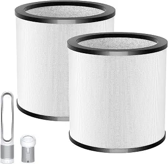 TP01 TP02 Filter 360 Glass HEPA Replacement for Dyson Air Purifier, Black