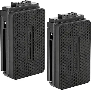 MUTUACTOR Magnetic Belt Clip Heav Duty, 2PCS Super Strong Tool Belt Tool Holster,Anti-Slip Rubber Coated Magnetic Belt Clip for Organizing Screwdrivers Hammers Wrenches for Father's Day