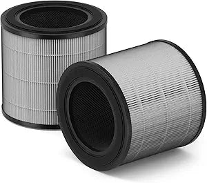 2 Pack RAC-16 Replacement Filter Compatible with Frigidaire PureA300 Air Purifier 850 Sq. Ft, 3-in-1 True HEPA Filter Replacement