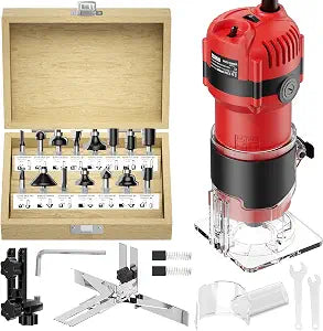 TEENO Router Tool, 1.25 HP 6.5 Amp Compact Wood Router Tool for Woodworking