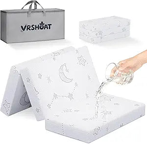 Trifold Pack and Play Mattress 38x26x3 Portable Pack N Play Mattresses with Washable Cover Waterproof Travel Crib Mattress for Baby and Toddler