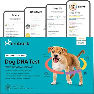 Embark Breed & Health Dog DNA Test - 400+ Breeds, 270+ Health Conditions, Allergy Risk Score, Relatives, and More