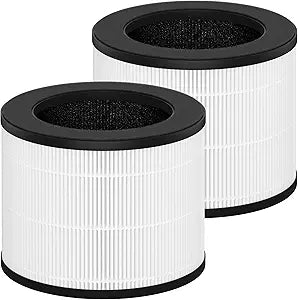 Airmega 100 Replacement Filter Set Compatible with Coway Airmega 100 Air Cleaner Purifier, 3-in-1 Filter of Pre-Filter, Main Filters and Deodorization Filter, 2 Packs