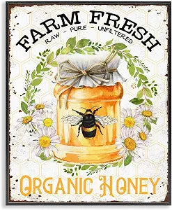 Farm Fresh Honey Country Charm, 16 x 20 Inch Framed Gicle Print