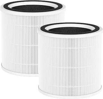 2 Packs PX500 Replacement Filters Compatible with Purivortex PX500 Air Purifier, 3-in-1 HEPA Replacement Filter, White