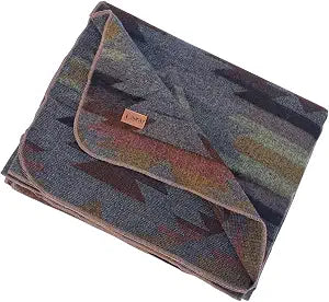 Alpaca Wool Blanket, Queen Size 94 x 78, Reversible 2 in 1, Thick and Ultra Soft, Hypoallergenic, Non-Itchy, Handmade in Ecuador. Premium Alpaca Wool Thtow Blanket for Cozy Comfort. (Brown)