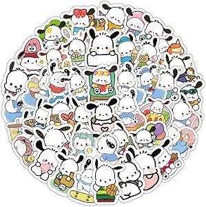 60Pcs Pochacco Themes Waterproof Stickers
