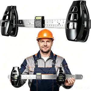 Level Ruler Picture Hanging Tool with 50 Nails Straight Alignment Frames
