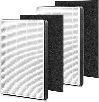 F2 A2 Replacement Filter Compatible with 3M Filtrete Air Purifier, 2+2 Pack