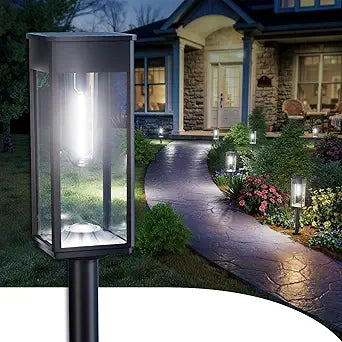 SUPER BRIGHT Solar Pathway Lights Outdoor, 8 Pack Solar Lights Outdoor, Auto On/Off, IP65 Waterproof Solar Garden Lights Solar Powered Landscape Lighting for Yard Patio Walkway Driveway Pathway