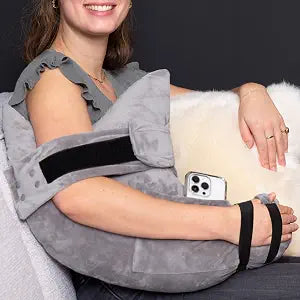 MOYOAMA Post Shoulder Surgery Pillow for Sleeping Left/Right Arm Support with Adjustable Strap & Custom Firmness for Restful Recovery Rotator Cuff, Bursitis, & Frozen Shoulder Pillow Post Surgery
