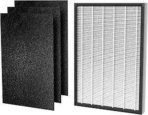 HEAPETS MPHELW-P339 Air Purifier Replacement Filters P339 Air Purifier, 3 Pre-Filters and 1 Composite Filter, Genuine Version