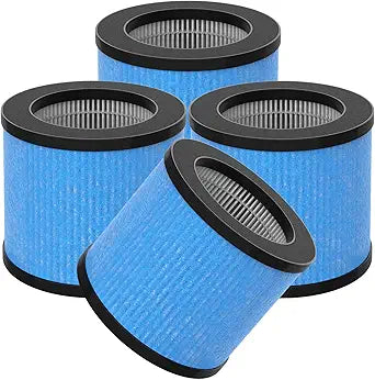 TPAP002 Filter Replacement Compatible with TOPPIN TPAP002 HEPA Air Purifier Comfy Air C1, 3-in-1 H13 True HEPA Filter, Part# TPFF002, 4 Packs