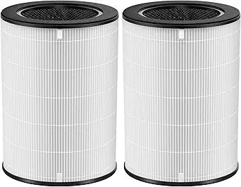 2 Pack AP-T45 AP-T40FL HEPA Replacement Filter Compatible with 1461901 Homedics 5 in 1 Total Clean Air Purifier 1461901 Replacement Filter, AP-T40, AP-T43, AP-T45-BK and AP-T45-WT,Costco 1461901