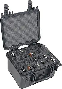 Case Club 28 Folding Knife Case - Hard Sided Travel & Storage Organizer Fits Variety of Folding Knives, Swiss Army Knives, Butterfly Knives & More - Lockable Rugged Case