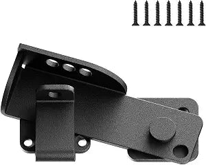 Stainless Steel Flip Gate Latch with 3 Adjustable Padlock Holes Heavy Duty Outdoor Fence Door Latch for Wooden Double Gate, Shed, Barn