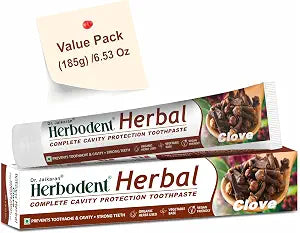 Herbal Clove Toothpaste - 6.53oz/185g Pack of 1 | Natural Herbs