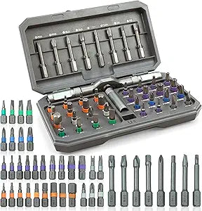 42 In 1 Magnetic Screwdriver Set,Small Ratcheting Screwdriver Pocket Set For Craftsman,Screwdriver Bit Set With Tough Case,Repair Tool Kit