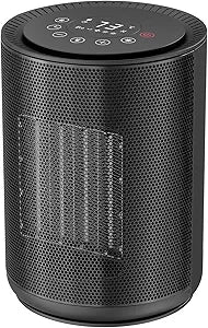 Space Heater, Portable Heater Electric Ceramic Fan Small Heaters Handle Indoor Use,Child Lock,Tip-Over & Overheat Protection,ECO Mode,60Γ-87Γ for Home/Office