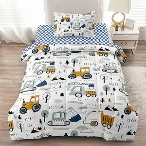 Cars Bedding Quilts Set for Boys, Kids Comforter Set Twin Size