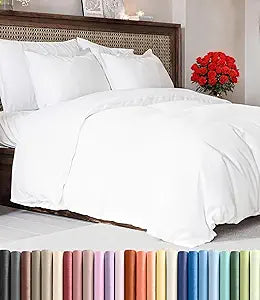 Duvet Cover Oversized King Size Set - Extra Soft Oversized King Duvet Cover 120" x 98" with 2 Pillow Shams for Women, Men, Kids & Teens - Comfy, Cozy, Hotel Luxury with Zipper Closures & Ties (White)