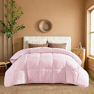 YnM Weighted Blanket King/CA King 20lbs, The Heavy Oversized Weighted Comforter, Warm & Fluffy Throw (Pink, 20lbs, 104" Lx90 W)