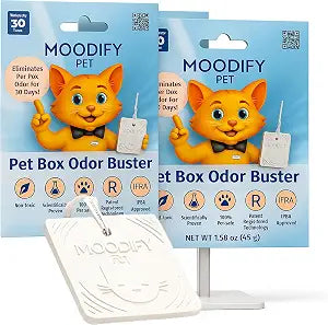 Pet Odor Eliminator for Home 2 Pack Cat Litter Deodorizer for 23 Cats | 30-Day Odor Neutralizer for Strong Odor | Non-Toxic, Fragrance-Free | MoodifyPet