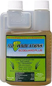 Mosquito Spray for Yard, Gentle but Effective Outdoor Insect Control, Kills Ticks on Contact, Natural Essential Oils, 8 OZ