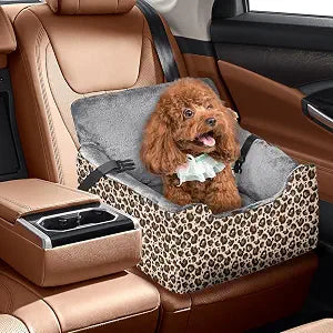 Dog Car Seats for Small Medium Sized Dogs Carseat for Car Funny Fuzzy Pet Dog Booster Car Seat Puppy Under 31 Lbs with Soft Plush Cushion&Washable Removable Cover