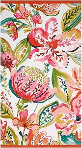Nicole Miller - Beach Towel, Cotton Sheared Velour with Terry Back, Ideal Beach Essentials, Dorm Room Essentials 36" x 68" (Havana)