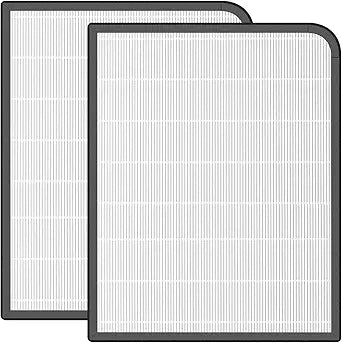 Replacement Filter Compatible with Windmill WAP2M1 Air Purifier, 3-in-1 H13 HEPA High-Efficiency Carbon Filter Filtration 2-Pack