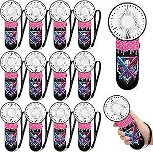 Capoda 12 Pcs Ice Cream Baseball Ice Cream Drip Fans Bulk with Lanyard
