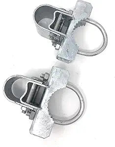 Pressed Steel Industrial Griptite Bulldog Hinge for Chain Link Gate - (Two U Bolts and Two Hinges/Pack) (2-7/8")