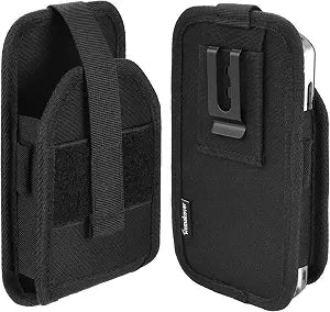 Scanner Holster, Rugged Carrying Case Pouch for Zebra TC51 TC52 TC56 TC57 TC21 TC26 TC20 TC25 MC40 MC45 w/Out Keyboard Handheld Barcode Scanner Case Holder, Cover w/Metal Clip Belt Loops (Black)