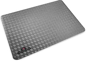 Napoleon Grill Mat - Safety Product, Non-Slip, Diamond Plate Pattern, Gray, Fits Prestige PRO 500 Size and Smaller