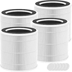 4-Pack AP02 Replacement Filter Compatible with WESTHEY AP02 Air Purifiers, for ASIN:B0F62NQGZ4/B0G8FH37LD, with Aromatherapy Tablets