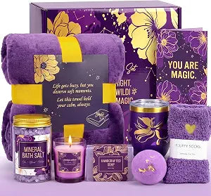 Birthday Gifts for Women, Luxury Spa Self Care Gift Baskets Get Well Soon