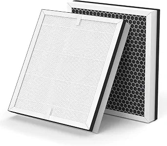 2-pack Europa Replacement Filter Compatible with Afloia Europa Air Purifier, Advanced Main 3-in-1 Filter for Pet Hair Dander Odor Dust Smoke Pollen