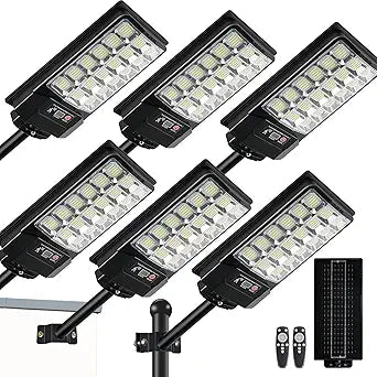 2026 New 540 LEDs Solar Street Light Outdoor Waterproof Solar Lights Dusk to Dawn Outdoor Flood Lights Solar Motion Light with Remote Control Security Lights for Parking Lot Outside Garden Yard