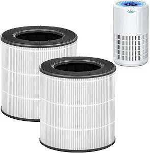 Tailulu Official D09 Air Purifier Replacement Filter, 2 Pack
