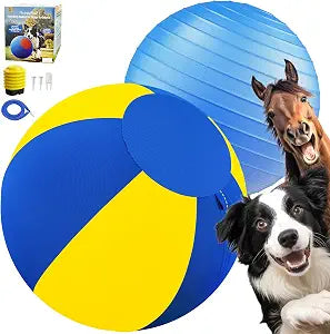 Happypaw 3.0 Upgrade 25'' Herding Ball for Dogs Enhanced Chew Resistance & Heavy-Duty Material,Dog Toy Agility Equipment for Australian Shepherds,Collies,Includes 5 Repair Patches