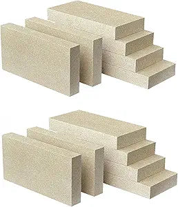 Protalwell Woodstove Firebricks, Upgrade Fire Bricks Replacement for US Stove FBP6, Size 9" x 4-1/2" x 1-1/4", 12-Pack